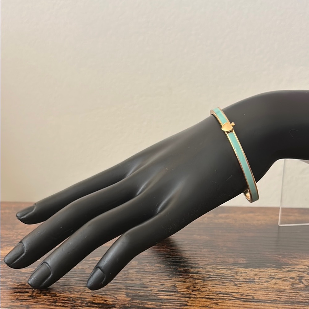 kate spade Gold and Teal Bangle Bracelet